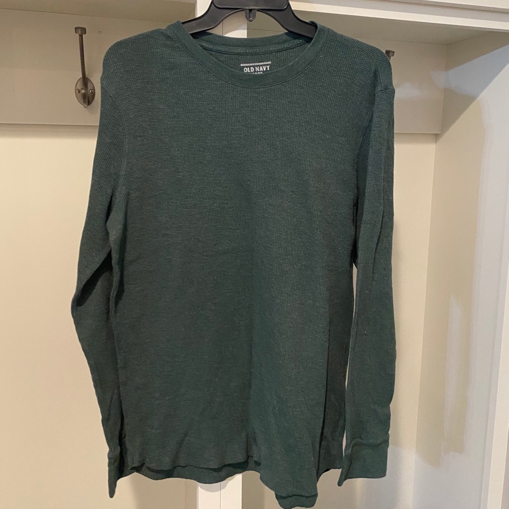 Old Navy mens green long sleeve thermal size large